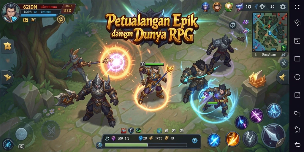 Gameplay RPG yang seru dan menantang di 62IDN.