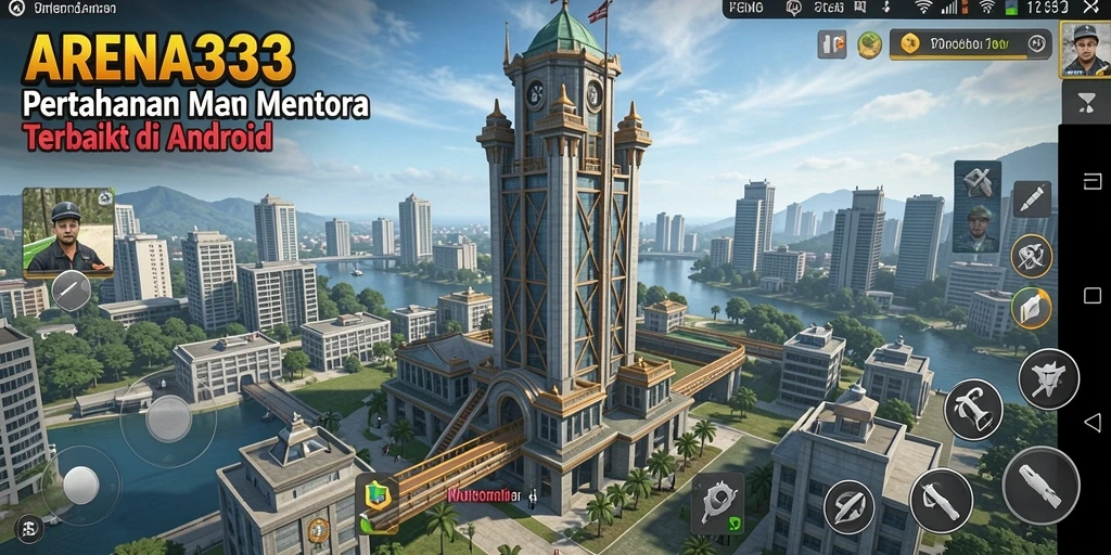 Gameplay seru ARENA333 dalam melindungi markas dari serangan musuh.