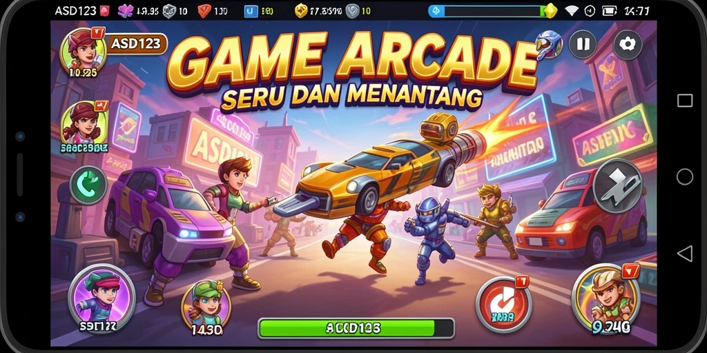 Tampilan menarik dari gameplay ASD123 yang penuh aksi