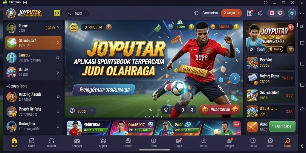 Tampilan gameplay JOYPUTAR yang menarik dan informatif.