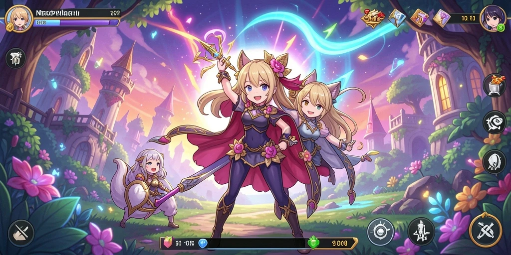 Tampilan gameplay seru yang penuh warna dari NEOPARTY.